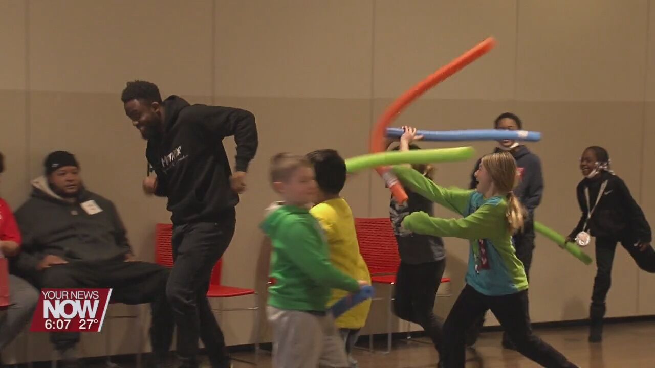 Christmas Party held at Perry Elementary for students who have lost a parent of sibling